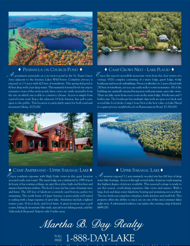 Adirondack Rainbow Lake Waterfront Property